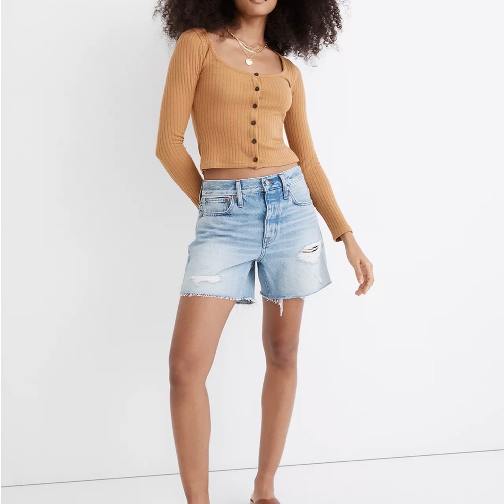 NWT madewell relaxed jean shorts